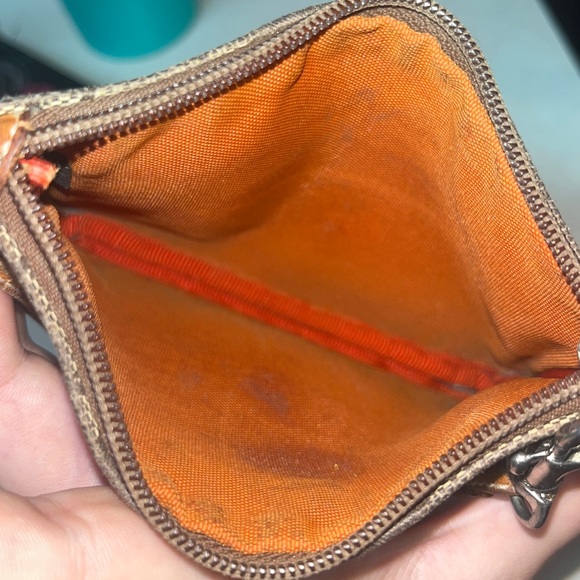 Coach Vintage Signature C Jacquard Wristlet - Picture 5 of 5